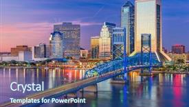  Presentation with florida - Presentation theme with dusk over st john background and a ocean colored foreground