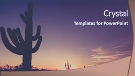  Presentation with arizona desert - Amazing presentation having dusk sunset over phoenix desert backdrop and a violet colored foreground