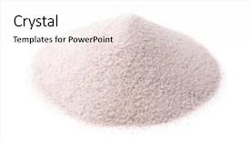  Presentation with silica - PPT layouts featuring dust - pile of white silica sand background and a white colored foreground
