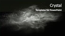  Presentation with powder - Colorful theme enhanced with dust - white powder exploding isolated backdrop and a tawny brown colored foreground