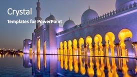  Presentation with abu dhabi - Theme having dust abu dhabi unite background and a seafoam green colored foreground