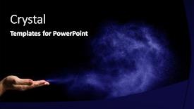  Presentation with black hands - Audience pleasing PPT theme consisting of dust-blows-from-hands backdrop and a black colored foreground