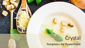  Presentation with white marble plate marble - Audience pleasing PPT theme consisting of dust bowl - onion soup puree backdrop and a lemonade colored foreground