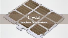  Presentation with conditioner - Slide deck consisting of dust on the air conditioner background and a coral colored foreground