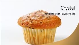  Presentation with muffin - Colorful presentation theme enhanced with sees the inscription sales training backdrop and a dark gray colored foreground