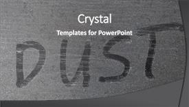  Presentation with earth surface uninhabited - Audience pleasing PPT layouts consisting of dusty surface with written marking backdrop and a gray colored foreground