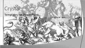  Presentation with printing press - Slide set enhanced with dutch-answer-to-the-french background and a light gray colored foreground