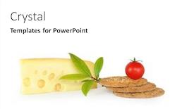  Presentation with white cheese - Slides with dutch-cheese-slice-with-wholemeal background and a white colored foreground