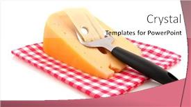  Presentation with dutch - Amazing slides having dutch cheese with typical slicer isolated over white backdrop and a white colored foreground