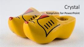  Presentation with dutch - Amazing theme having dutch clogs backdrop and a white colored foreground
