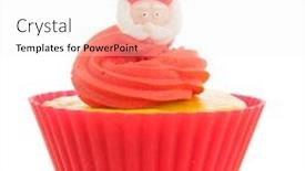  Presentation with sinterklaas - PPT layouts featuring dutch cupcake for sinterklaas holidays isolated over white background background and a sky blue colored foreground