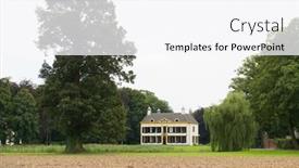  Presentation with estate - Slide deck consisting of dutch-estate-ulenpas-in-hoog background and a white colored foreground