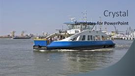  Presentation with dutch - Presentation theme enhanced with dutch-ferry-on-het-ij background and a light blue colored foreground