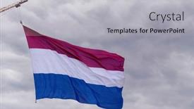  Presentation with dutch - Presentation theme with dutch-flag-hoisted background and a light gray colored foreground