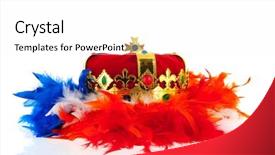  Presentation with king crown - Presentation consisting of bio safety - cholera concept background background and a coral colored foreground