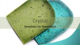  Presentation with blue cheese - PPT theme with dutch green and blue cheese on a white background lavender pesto and pesto rosso on a white background background and a yellow colored foreground