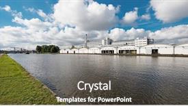  Presentation with industrial - Amazing slides having dutch industrial landscape rotterdam holland backdrop and a dark gray colored foreground