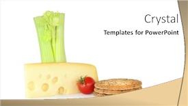  Presentation with white cheese - Presentation theme enhanced with dutch-jarlsberg-cheese-wedge background and a white colored foreground