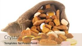  Presentation with dutch sinterklaas - Presentation enhanced with dutch-jute-bag-with-sinterklaas background and a coral colored foreground