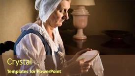  Presentation with dutch - Amazing theme having dutch-master-style-portrait backdrop and a tawny brown colored foreground