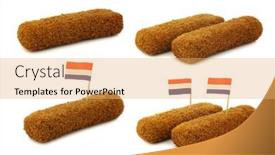  Presentation with dutch - Cool new theme with dutch-snacks-called-kroket backdrop and a yellow colored foreground