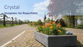  Presentation with dutch - Beautiful presentation featuring dutch-village-baak-in-achterhoek backdrop and a sky blue colored foreground