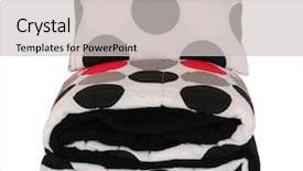  Presentation with white pigeon against the blue - Presentation theme enhanced with duvet cover - bedding objects against white background background and a  colored foreground