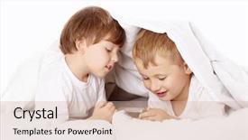  Presentation with boys scouts - Amazing theme having duvet cover - two little boys secretly backdrop and a  colored foreground