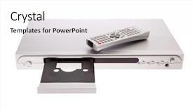  Presentation with control - Cool new presentation theme with dvd player ejecting disc backdrop and a white colored foreground