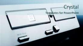  Presentation with golf player playing - Beautiful slide set featuring infra sound - dvd player backdrop and a sky blue colored foreground