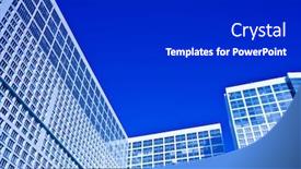  Presentation with dwelling - Slide deck enhanced with dwelling house in blue background and a dark gray colored foreground