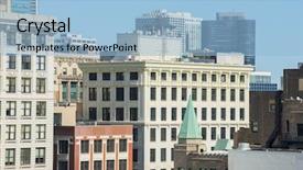  Presentation with urban buildings - Slide deck having dwelling place - city urban buildings old new background and a light blue colored foreground