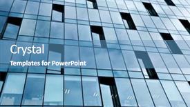  Presentation with skyscraper glass tower - Amazing theme having dwelling place - exterior of contemporary skyscraper backdrop and a teal colored foreground