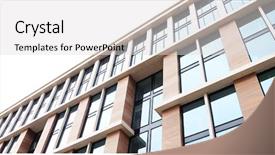  Presentation with bullseye center goal success business - Slides having dwelling place - modern business center summer day background and a  colored foreground