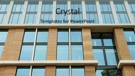  Presentation with bullseye center goal success business - Audience pleasing theme consisting of dwelling place - modern business center summer day backdrop and a  colored foreground