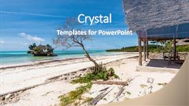  Presentation with dwelling - Cool new theme with dwelling place - picturesque view of the rock backdrop and a teal colored foreground