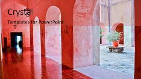  Presentation with mexico - Cool new presentation design with dwelling place - valladolid mexico - convent de backdrop and a red colored foreground