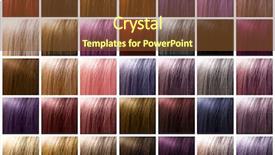  Presentation with blackwomen hair care - Slide deck consisting of dye color - colorful hair palette background hairstyles background and a tawny brown colored foreground