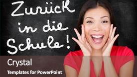  Presentation with language - PPT layouts having dying people - zur ck in die schule background and a tawny brown colored foreground