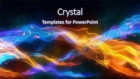  Presentation with coloured - Colorful PPT theme enhanced with dynamic abstract - blurry bright background abstraction backdrop and a navy blue colored foreground