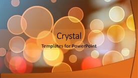  Presentation with dynamic - Audience pleasing presentation design consisting of dynamic layout - bokeh background on black background backdrop and a gold colored foreground