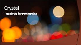  Presentation with sparkly bokeh lights pastel - Presentation theme consisting of dynamic layout - photo of bokeh or defocus background and a black colored foreground