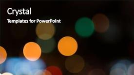  Presentation with lights - Beautiful slide set featuring dynamic layout - photo of bokeh or defocus backdrop and a black colored foreground