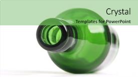  Presentation with green glass - Colorful theme enhanced with dynamic macro of a green backdrop and a seafoam green colored foreground