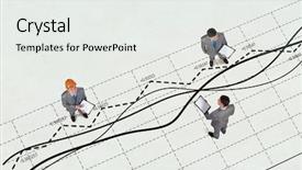  Presentation with business growth - Cool new slide deck with dynamics of growth in business backdrop and a white colored foreground