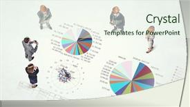  Presentation with business growth - Slide deck featuring dynamics of growth in business background and a sky blue colored foreground