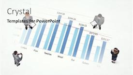  Presentation with business growth - Presentation theme featuring dynamics of growth in business mixed media background and a cream colored foreground