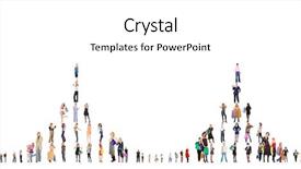  Presentation with utility power lines - Amazing PPT theme having la dynamique de groupe - crowds illustration lines backdrop and a white colored foreground