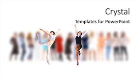  Presentation with standing out in the crowd - Slide deck having dynamic group - stand out one individual background and a white colored foreground