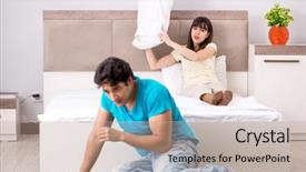  Presentation with family problems - PPT layouts having dysfunctional families - young family having problems background and a  colored foreground